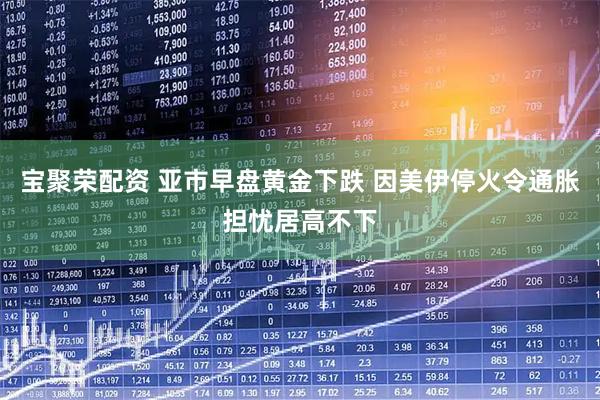 宝聚荣配资 亚市早盘黄金下跌 因美伊停火令通胀担忧居高不下