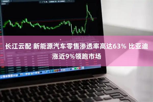 长江云配 新能源汽车零售渗透率高达63% 比亚迪涨近9%领跑市场