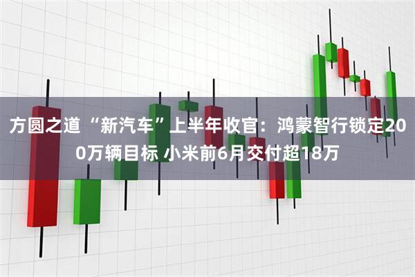 方圆之道 “新汽车”上半年收官：鸿蒙智行锁定200万辆目标 小米前6月交付超18万